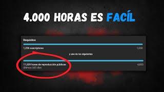 MEJOR estrategia para obtener 4000 horas de reproducción en YOUTUBE en este 2024 (3 PASOS simples)