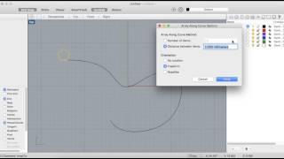 Array Along Curve on Rhino