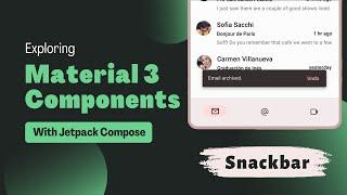 Snackbar | Exploring Material Design 3 Components | Jetpack Compose | Android | Kotlin