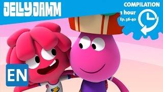 Jelly Jamm English. 1Hour Compilation (Ep.36-40) Cartoons in English for kids