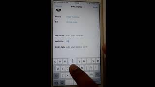 How to add bio and website in Twitter iOS or iPhone app | Update website