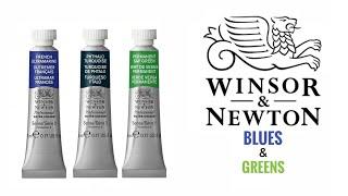 Winsor & Newton Professional Watercolours (Part 3) - Blues & Greens