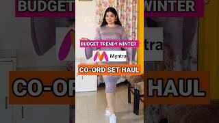 Cutest Myntra Winter Co-ord sets haul  #shorts