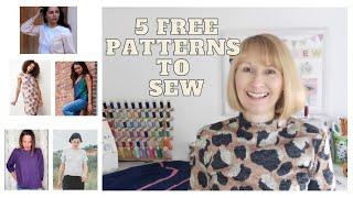 5 Free sewing Patterns to Make