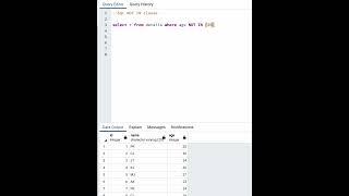 Sql query: sql not in clause #sql #beginner #postgresql #sqlserver