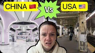 Living in China vs Living in America || 中国vs美国。。 我很震惊