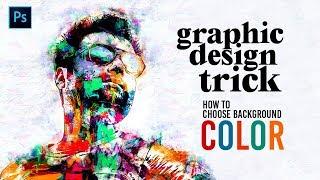 Graphic Design Trick - How to choose background Color & Font – Hindi Tutorial