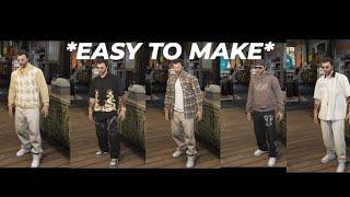 How To Make 5 *EASY* STREETWEAR Style Outfits in GTA 5