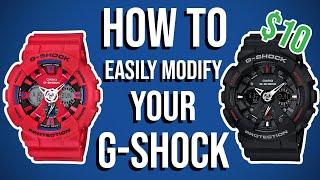 How to easily modify your Casio G-shock for $10 | G-shock bezel and strap change