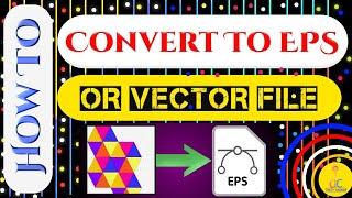 How To Convert JPG To EPS or Vector in illustrator |  EPS | Vector | illustration | JPEG To EPS