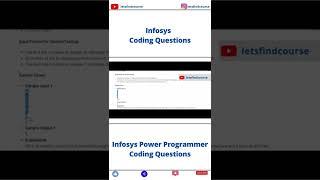 Infosys Power Programmer Coding Questions #infosys