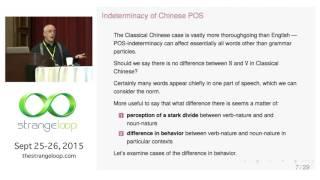 "The Programming Language Called Classical Chinese" by David Branner