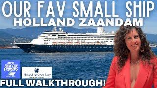 Our Favorite Small Cruise Ship! Holland America Zaandam Walkthrough and Tour