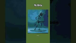 Minecraft Skeleton in Movie 64bit 32bit 16bit 8bit 4bit 2bit 1bit