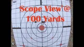 Scope view at 100 yards with Vortex Razor HD Gen II 3-18x: Part 1
