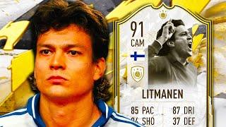 91 ICON MOMENTS LITMANEN PLAYER REVIEW - FIFA 22 ULTIMATE TEAM