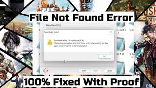 Fitgirl How to fix File not found (404)| Fitgirl Repack Download Failed Error-Error fixed with Proof