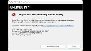 ️ COD 6 BO6 crash on launch fix