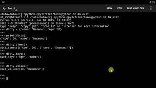 Qpython tutorial -13 Dictionaries
