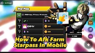 How To Afk Farm Starpass In Mobile | All Star Tower Defense
