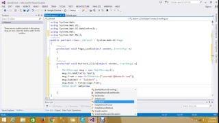 how to send email in asp.net using c#