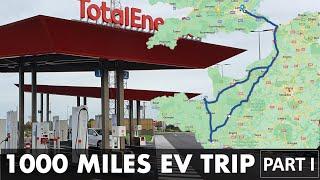 How Difficult is a 1000 mile Trip with a Small Battery EV ? (Part I)