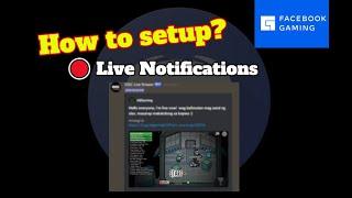 How to setup live notifications | Facebook Gaming | Discord