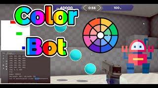 Easy color bot project full tutorial and test in Aimlab