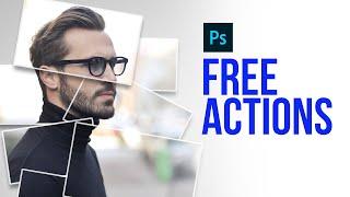 how to create multi-frame photo effect in photoshop _free action_Photoshop tutorials