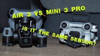 Air 3 vs Mini 3 Pro. Is it the same sensor?