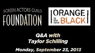 Conversations with Taylor Schilling of ORANGE IS THE NEW BLACK