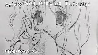 How to draw: Anime Girl | drawing tutorial | Easy Step by Step