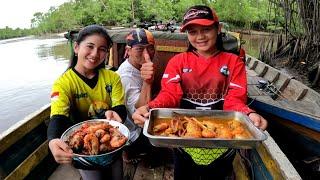 MANCING UDANG GALAH BARENG LADY ANGLER AURA PAWITA DAN CAHAYA NINGSIH