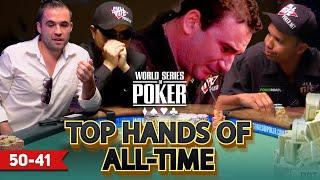 WSOP Top 100 Hands of All Time | 50-41 | Crying Mike Matusow, Phil Ivey, Jerry Yang & Greg Raymer
