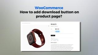 How to add download button on product page | WooCommerce | WordPress | ACF