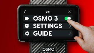 DJI Osmo Pocket 3 - FULL MENU WALKTHROUGH