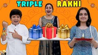 TRIPLE RAKHI | Rakshabandhan Gift | Festival Celebration with family | Aayu and Pihu Show