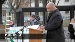 Green DMV Cofounder Philip O'Neal delivers speech at White House Climate Rally