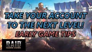 ACCOUNT COACHING | EARLY GAME TIPS | Raid: Shadow Legends