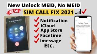 NEW MEID iCloud Bypass With Signal 100% Working Method | SIM Call Fix
