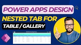 How to create modern nested Tabs for Power Apps Table or Gallery #PowerApps #SharePoint #designideas