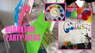 Art themed birthday party on a budget | Quarantine party ideas