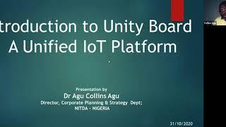 webinar: Introduction to Unity Board, unified IoT Platform