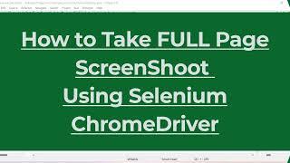 How to Take Full Page Screenshot using Selenium ChromeDriver | WebDriver Screenshot | ShutterBug
