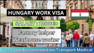 Hungary work visa | factory helper, Wearhouse helper job | Hungary work permit visa | Hungary jobs