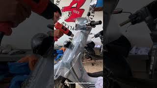 Cara Wrapping Motor Vespa Full Body Langsung Jadi - TMTN Decal Custom #wrapping #stikerdecal #tmtn