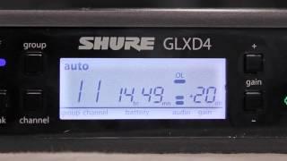 Shure SM und Beta Digitale Funkysteme GLXD: Gain Einstellung