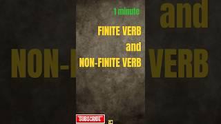 "Finite vs Non-Finite Verbs – Learn the Difference Examples!" #englishgrammar #actionverbs #tenses