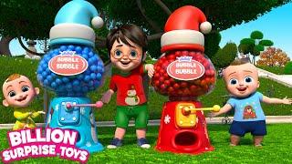 Johnny and Baby Zay joins Chiya to play the wonderful Gumball Machine toss christmas game.