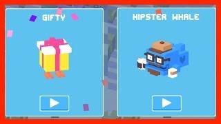 Unlock  Hipster Whale  AND ︎ Gifty ︎ Crossy Road - Two Mystery Characters in One!